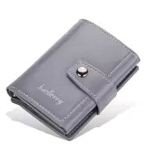 Men’s RFID Blocking Wallet – Leather & Aluminum Credit Card Holder