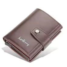 Men’s RFID Blocking Wallet – Leather & Aluminum Credit Card Holder