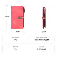 Multi-Slot Clutch Wallet for Women – Long Large-Capacity Phone & Card Holder Purse