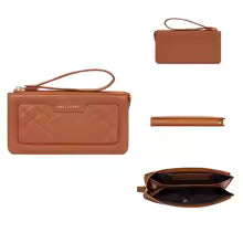 Lady’s Long Zipper Wallet – Large Capacity Multi-Card Leather Clutch, Phone & Coin Holder