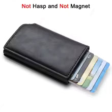 Carbon Fiber Slim Aluminum Men’s Wallet – RFID Blocking Pop-Up Card Holder