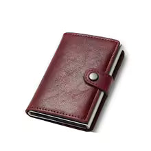 Carbon Fiber Credit Card Holder Wallet Men Rfid Smart Metal