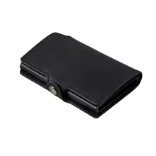 CASEKEY Men's Slim Wallet – Premium Leather Pop-Up Card Holder with RFID.