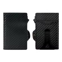 CASEKEY Slim Men's Wallet - Premium Leather, RFID-Packaged Pop-Up Wallet with Aluminum Case
