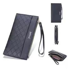 Women’s Long PU Leather Clutch Wallet – Zipper Card Holder & Coin Purse