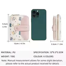Women’s Cute Cartoon Bear Wallet – Short Coin Purse & Card Holder Clutch
