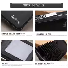 2025 New Men’s Short Wallet – Small Multifunctional PU Leather Card Holder with Zipper