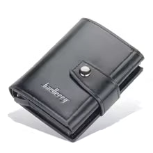 Men’s RFID Blocking Wallet – Leather & Aluminum Credit Card Holder