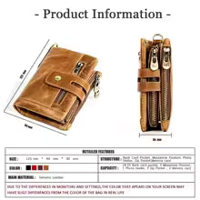 Unisex Genuine Leather Wallet – Personalized Short Coin & Card Holder with Zipper
