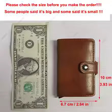 Carbon Fiber Credit Card Holder Wallet Men Rfid Smart Metal