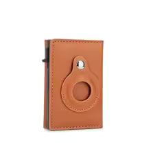 Anti-Theft Men’s Smart Wallet – RFID Blocking Slim Carbon Fiber with AirTag Holder
