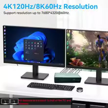 8K HDMI 2.1 KVM Switch Dual Monitor HDMI 2.1+HDMI 2.1 KVM Switch 2X2 or HDMI 2.1+DisplayPort 1.4 KVM Switch Extended Display Bratia Tools