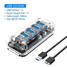 ORICO Usb Hub HUB 3.0 4-Port Splitter USB HUB Adapter Expansion Dock Ultra-Slim OTG Adapter for Macbook Pro Bratia Tools