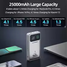 MOVESPEED M25Pro 140W Power Bank 25000mAh PD3.1 Fast Charge Portable External Battery 100W Powerbank for MacBook Notebook Laptop Bratia Tools