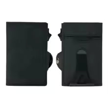CASEKEY Slim Men's Wallet - Premium Leather, RFID-Packaged Pop-Up Wallet with Aluminum Case
