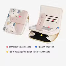 Women’s Cute Cartoon Bear Wallet – Short Coin Purse & Card Holder Clutch