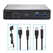 8K HDMI 2.1 KVM Switch Dual Monitor HDMI 2.1+HDMI 2.1 KVM Switch 2X2 or HDMI 2.1+DisplayPort 1.4 KVM Switch Extended Display Bratia Tools