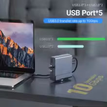 Gopala 15-in-1 USB-C Docking Station – Triple Monitor Powerhouse!