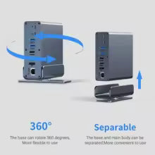 Gopala 15-in-1 USB-C Docking Station – Triple Monitor Powerhouse!