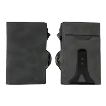 CASEKEY Slim Men's Wallet - Premium Leather, RFID-Packaged Pop-Up Wallet with Aluminum Case