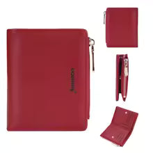 Baellerry Women’s Snap Coin Purse – Minimalist PU Card Holder with 12 Slots & Zippered Pocket