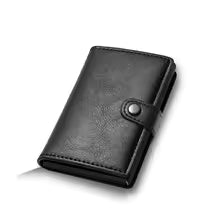 Carbon Fiber Credit Card Holder Wallet Men Rfid Smart Metal