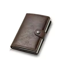 Carbon Fiber Credit Card Holder Wallet Men Rfid Smart Metal
