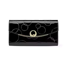 Women’s Long Leather Wallet – Luxury Designer Purse with Cell Phone Pocket & RFID Protection