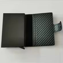 Carbon Fiber Credit Card Holder Wallet Men Rfid Smart Metal