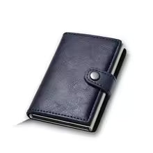 Carbon Fiber Credit Card Holder Wallet Men Rfid Smart Metal